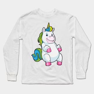 Unicorn with big Belly Long Sleeve T-Shirt